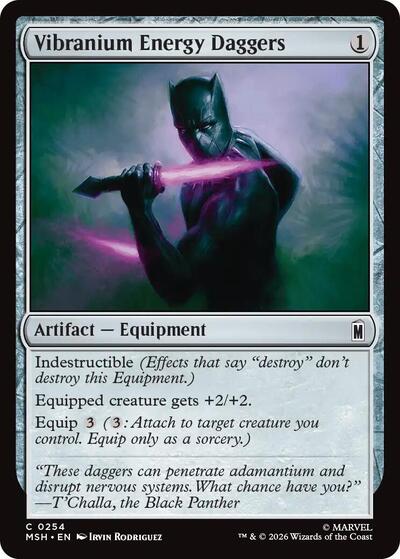 Vibranium Energy Daggers (Marvel Super Heroes) Near Mint Foil