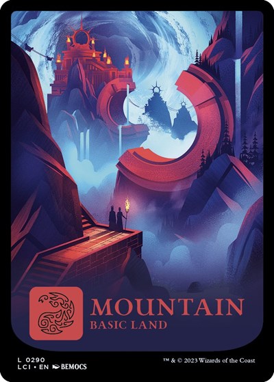 Mountain (0290) (The Lost Caverns of Ixalan) Near Mint Foil