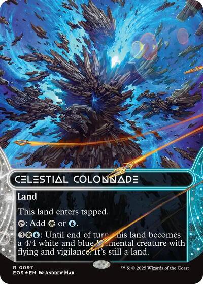 Celestial Colonnade (0097) (Borderless) (Galaxy Foil) (Stellar Sights) Near Mint Foil