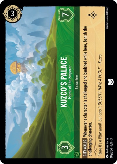 Kuzco's Palace - Home of the Emperor (Into the Inklands) Near Mint