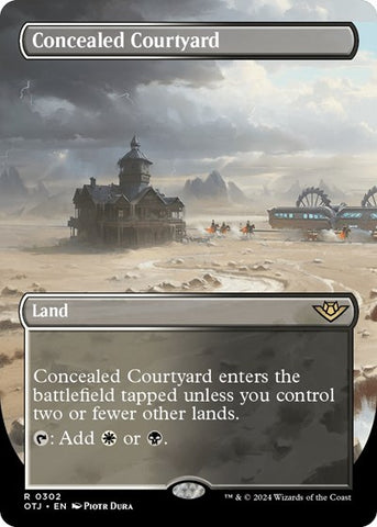 Concealed Courtyard (Borderless) (Outlaws of Thunder Junction) Near Mint