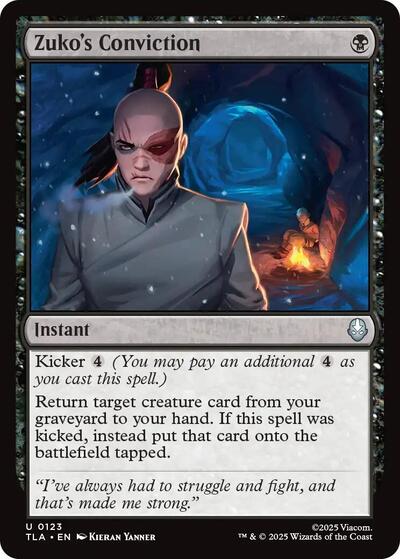Zuko's Conviction (Avatar: The Last Airbender) Near Mint Foil