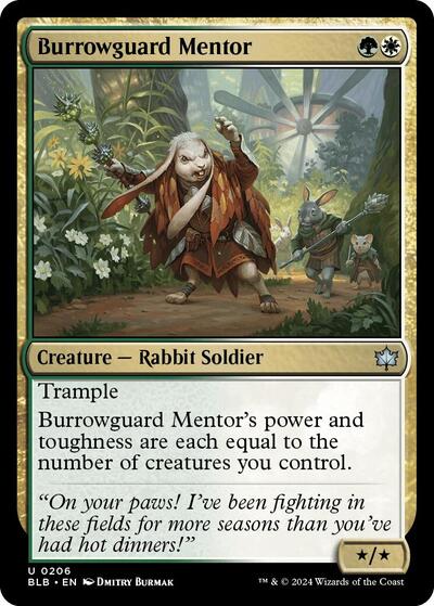 Burrowguard Mentor (Bloomburrow) Near Mint