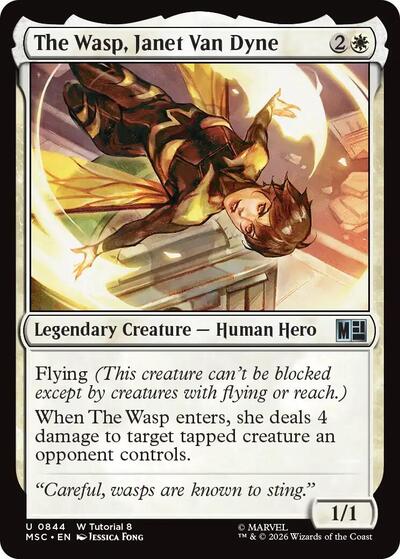 The Wasp, Janet Van Dyne (Commander: Marvel Super Heroes) Near Mint