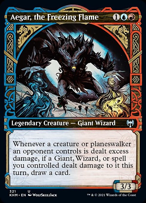 Aegar, the Freezing Flame (Showcase) (Kaldheim) Near Mint Foil