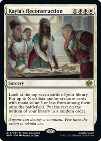 Kayla's Reconstruction (The Brothers' War) Near Mint Foil