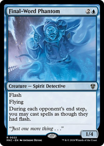 Final-Word Phantom (Commander: Murders at Karlov Manor) Near Mint