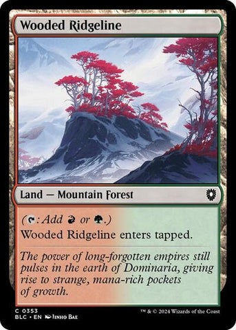 Wooded Ridgeline (Commander: Bloomburrow) Near Mint