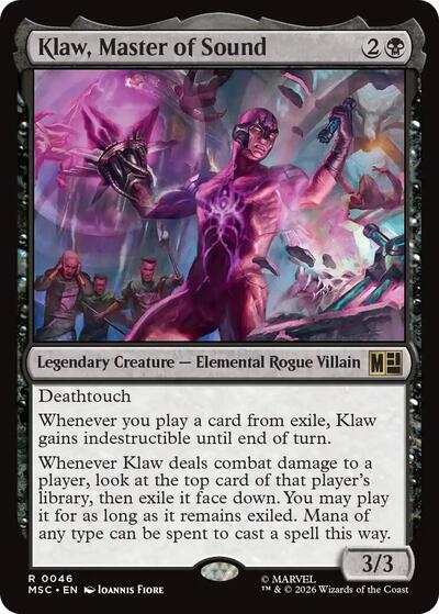 Klaw, Master of Sound (Surge Foil) (Commander: Marvel Super Heroes) Near Mint Foil