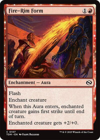 Fire-Rim Form (Tarkir: Dragonstorm) Near Mint Foil