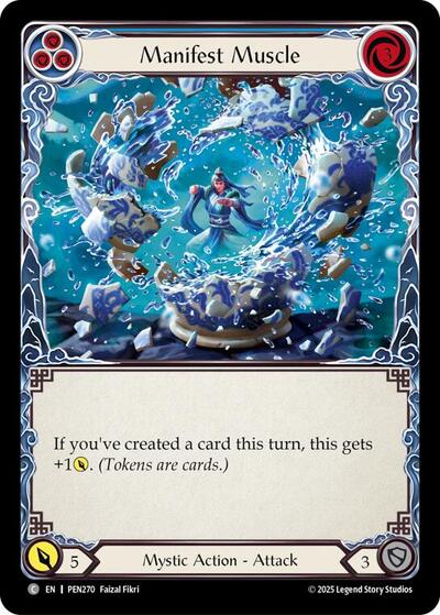 Manifest Muscle (Blue) (Compendium of Rathe) Near Mint Foil