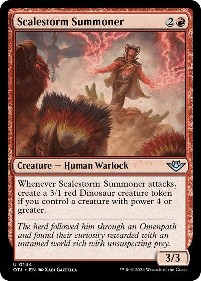 Scalestorm Summoner (Outlaws of Thunder Junction) Near Mint Foil