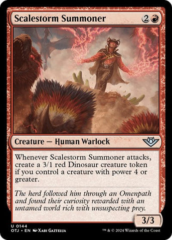 Scalestorm Summoner (Outlaws of Thunder Junction) Near Mint Foil