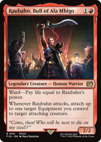 Raubahn, Bull of Ala Mhigo (Universes Beyond: FINAL FANTASY) Near Mint Foil