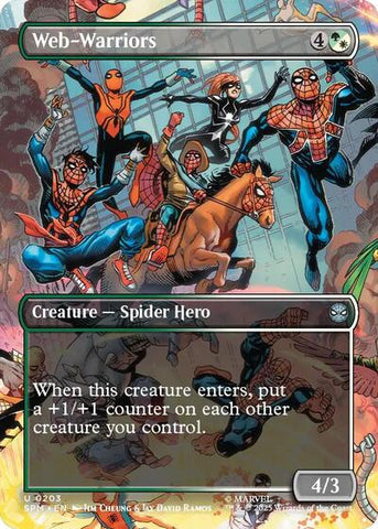 Web-Warriors (Borderless) (Marvel's Spider-Man) Near Mint Foil
