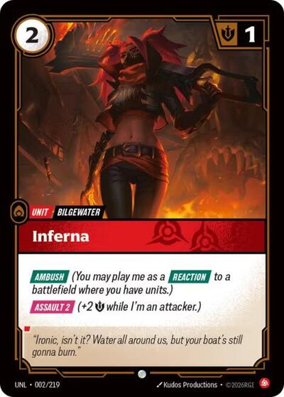 Inferna (Unleashed) Near Mint Foil