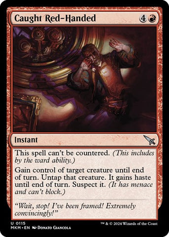 Caught Red-Handed (Murders at Karlov Manor) Near Mint Foil