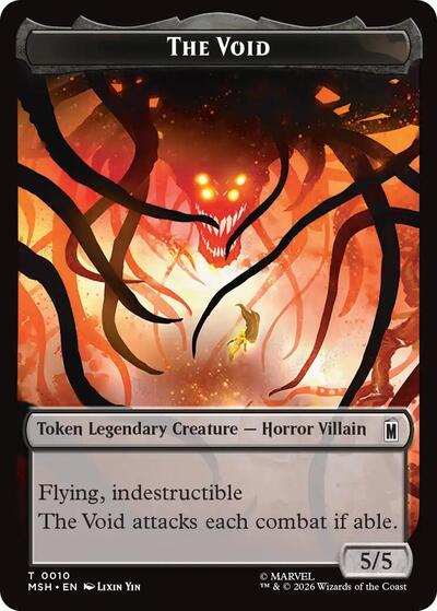 The Void / Squirrel Double-Sided Token (Marvel Super Heroes) Near Mint Foil