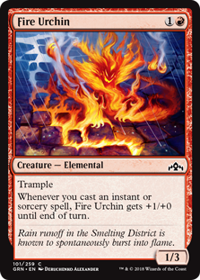 Fire Urchin (Guilds of Ravnica) Near Mint Foil