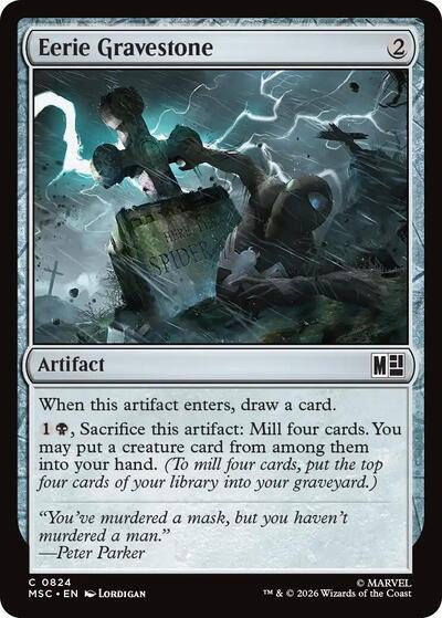 Eerie Gravestone (Commander: Marvel Super Heroes) Near Mint