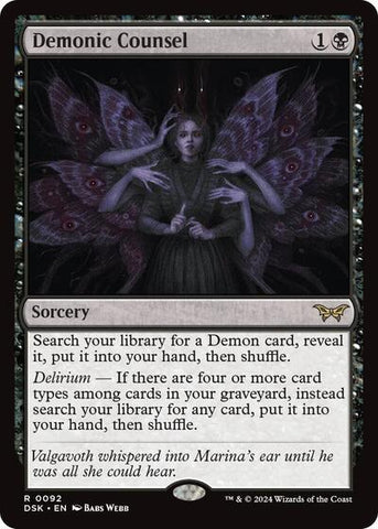 Demonic Counsel (Duskmourn: House of Horror) Near Mint