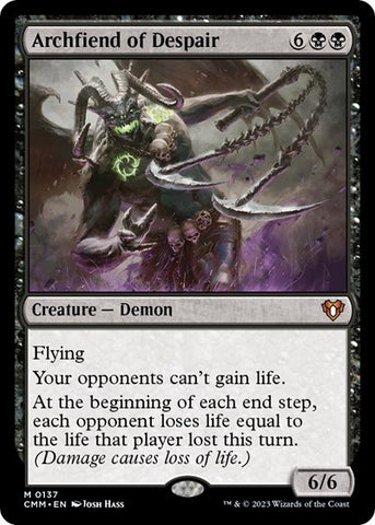 Archfiend of Despair (Commander Masters) Near Mint Foil