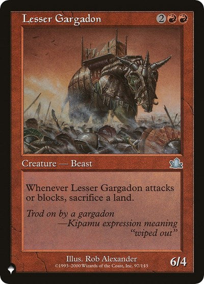 Lesser Gargadon (The List) Near Mint