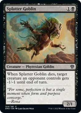 Splatter Goblin (Dominaria United) Light Play Foil
