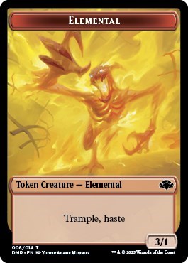 Elemental Token (Dominaria Remastered) Near Mint
