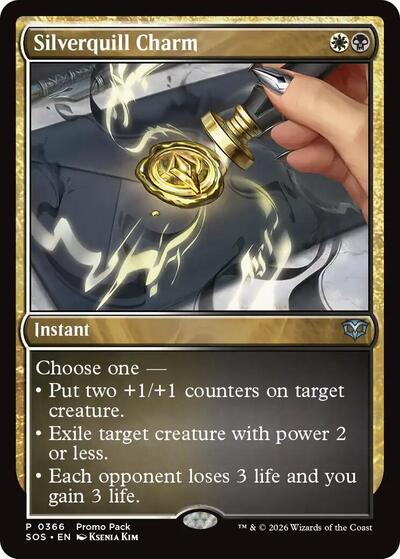 Silverquill Charm (Promo Pack: Secrets of Strixhaven) Near Mint