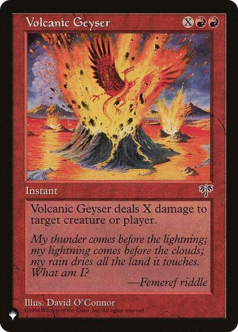 Volcanic Geyser (The List) Near Mint