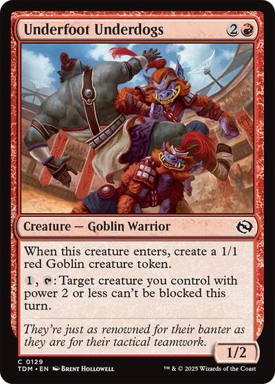 Underfoot Underdogs (Tarkir: Dragonstorm) Near Mint Foil