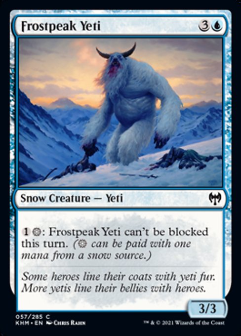 Frostpeak Yeti (Kaldheim) Near Mint Foil