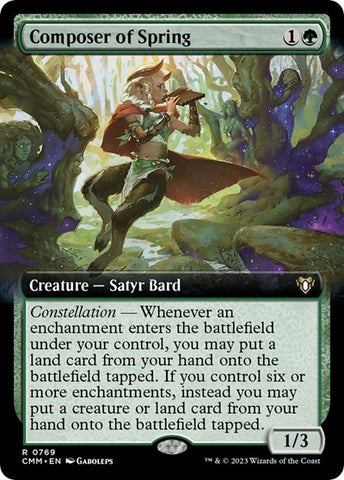 Composer of Spring (Extended Art) (Commander Masters) Near Mint