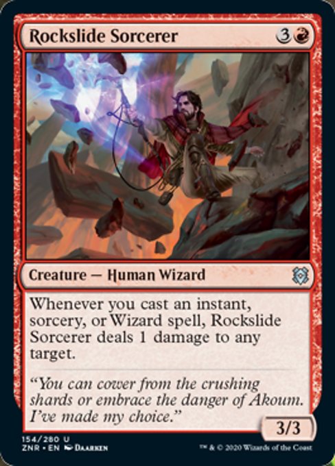 Rockslide Sorcerer (Zendikar Rising) Near Mint Foil