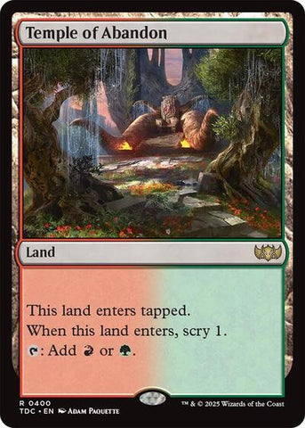 Temple of Abandon (Commander: Tarkir: Dragonstorm) Near Mint