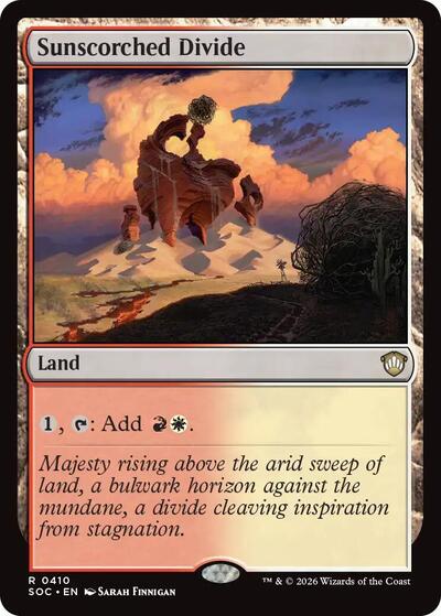 Sunscorched Divide (Commander: Secrets of Strixhaven) Near Mint