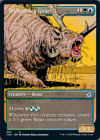 Trumpeting Gnarr (Showcase) (Ikoria: Lair of Behemoths) Near Mint