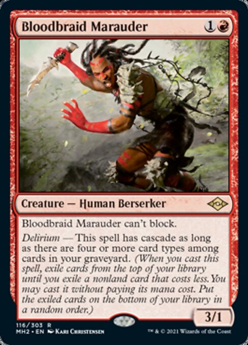 Bloodbraid Marauder (Modern Horizons 2) Near Mint