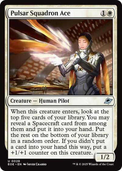 Pulsar Squadron Ace (Edge of Eternities) Near Mint Foil