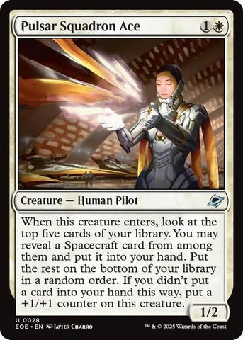 Pulsar Squadron Ace (Edge of Eternities) Near Mint Foil
