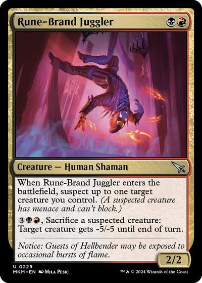 Rune-Brand Juggler (Murders at Karlov Manor) Near Mint Foil