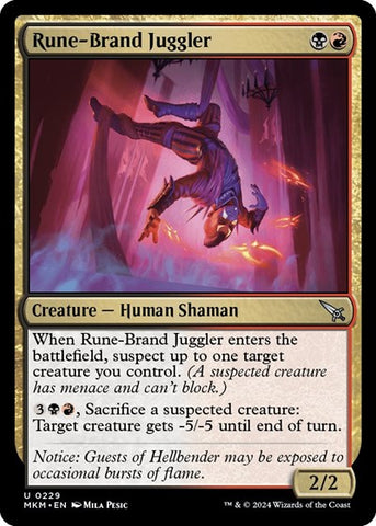 Rune-Brand Juggler (Murders at Karlov Manor) Near Mint Foil