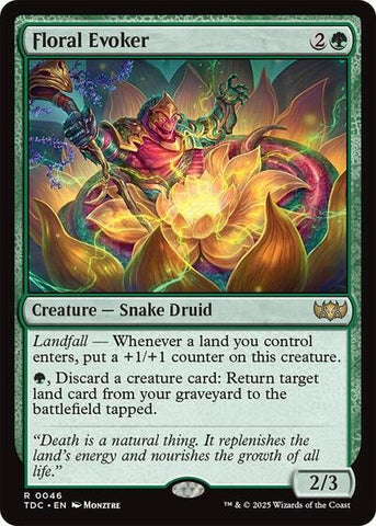 Floral Evoker (Commander: Tarkir: Dragonstorm) Near Mint
