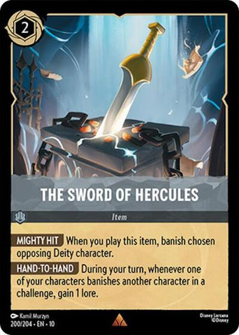 The Sword of Hercules (Whispers in the Well) Near Mint Cold Foil