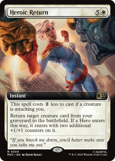 Heroic Return (Extended Art) (Commander: Marvel Super Heroes) Near Mint