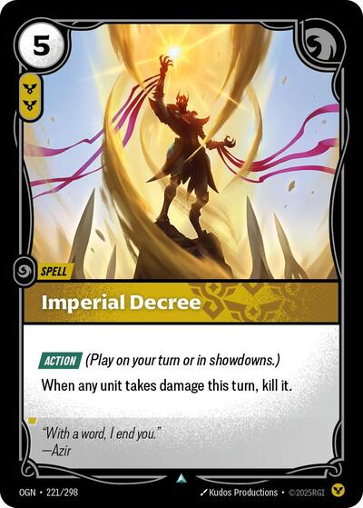 Imperial Decree (Origins) Near Mint Foil