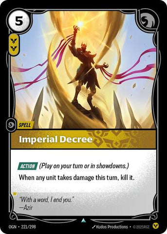 Imperial Decree (Origins) Near Mint Foil
