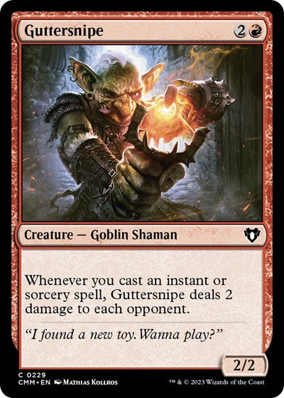 Guttersnipe (Commander Masters) Light Play Foil