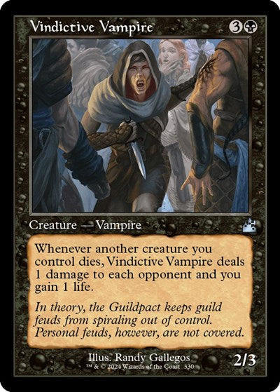 Vindictive Vampire (Retro Frame) (Ravnica Remastered) Light Play Foil
